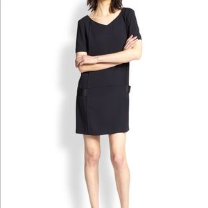 The Kooples navy blue paneled crepe dress, xs